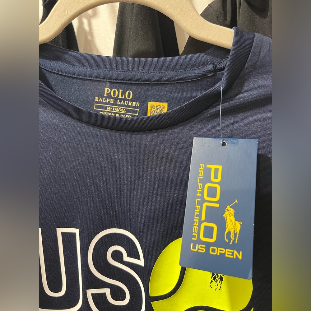 BRAND NEW Polo Ralph Lauren US Open Custom Slim Performance T-Shirt (Dri Fit) - Picture 3 of 5